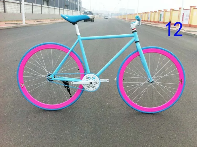 Cheap Classic Complete Frameset Fixed Gear Bikes Celt Integrated Wheelset Fixie Rear Wheel Bicycle Fixie Gear Bike