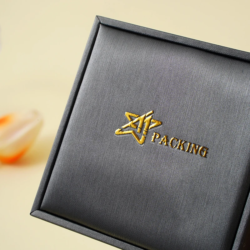 product modern luxury jewelry packaging box pu leather square buckle closure custom size for rings earrings necklaces watches wholesale-7