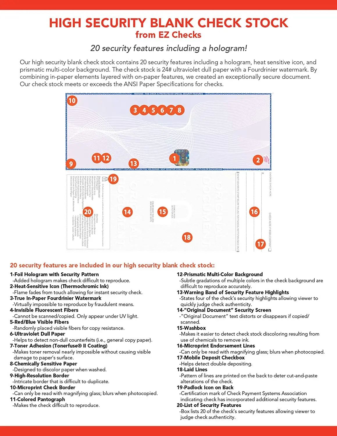Check Stock Paper Blank Check Stock - Top Check Format With Security ...