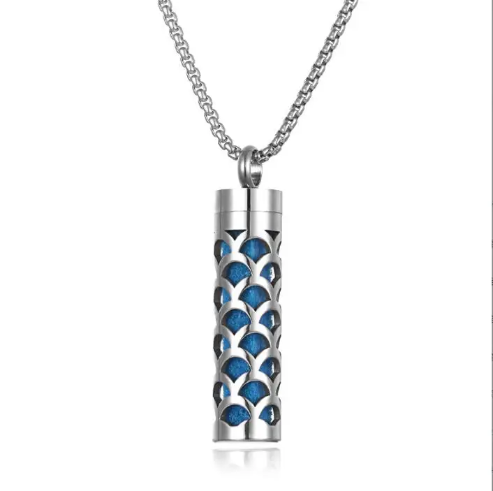 Wholesale Aromatherapy Jewelry Necklace Essential Oil Diffuser Necklace Stainless Steel Open Locket Aroma Scent Perfume Necklace