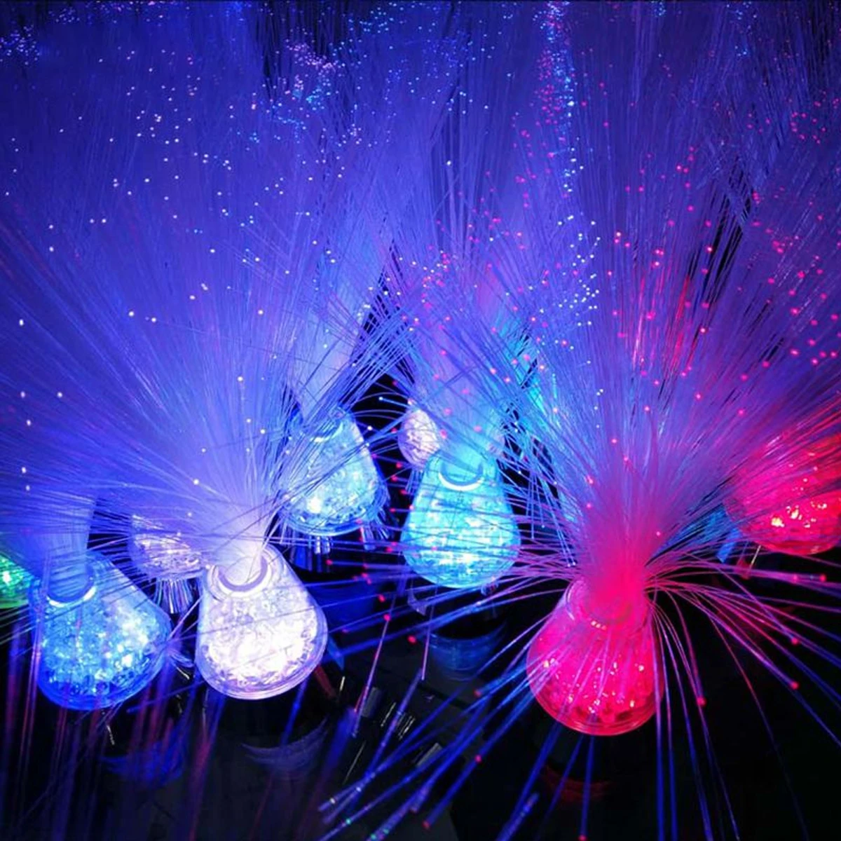 Высококачественная Расслабляющая разноцветная наружная ткань, Красочная рождественская светодиодная волоконно-оптическая ткань с RGB-подсветкой