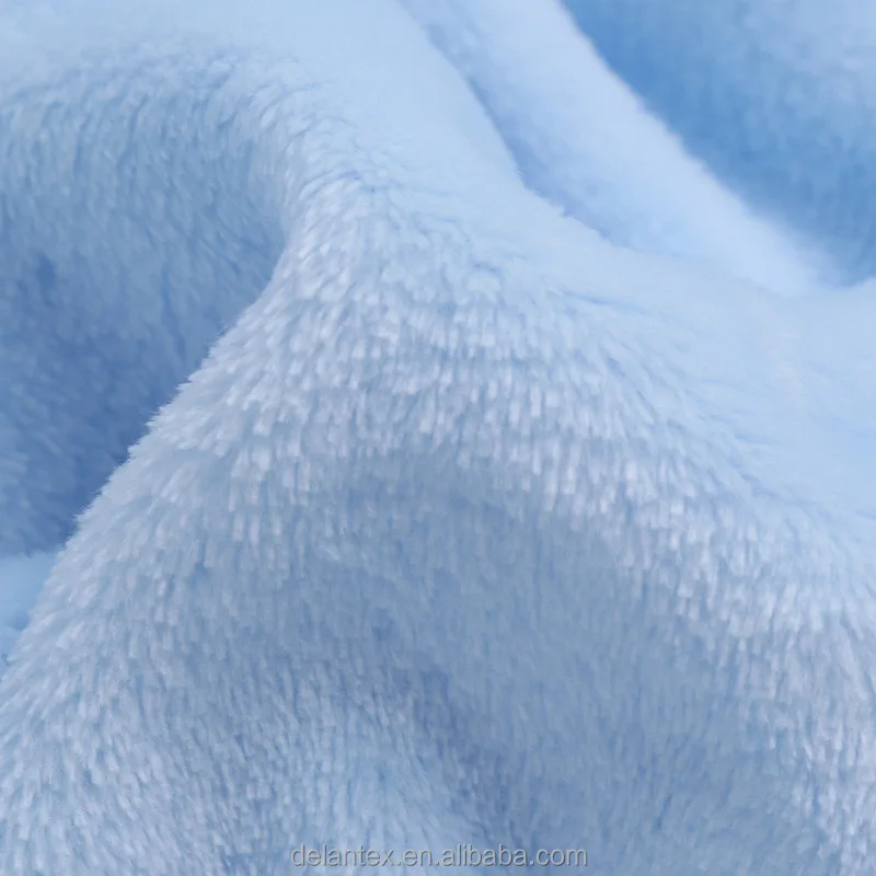 Delantex 100 Polyester 250GSM Heavy Wholesale Flannel Liso Felpa Fleece Fabric for Pajamas