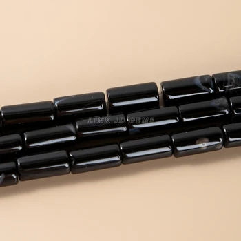 Perle Tubo Cilindro, Perline A Colonna In Pietra Naturale, Collana - Foto 3