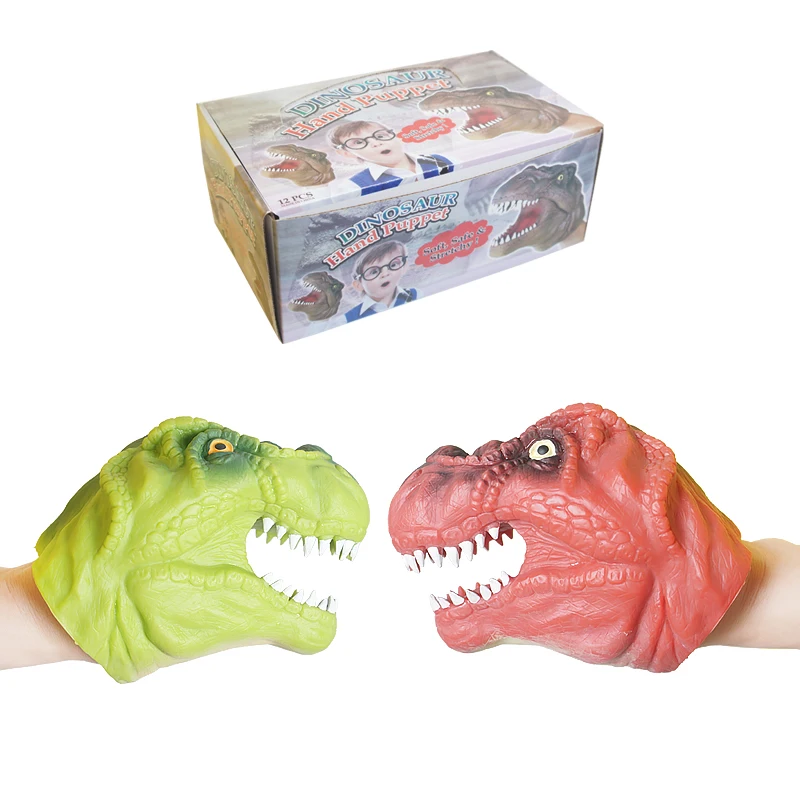 Wholesale rubber plastic animal finger puppets set for children