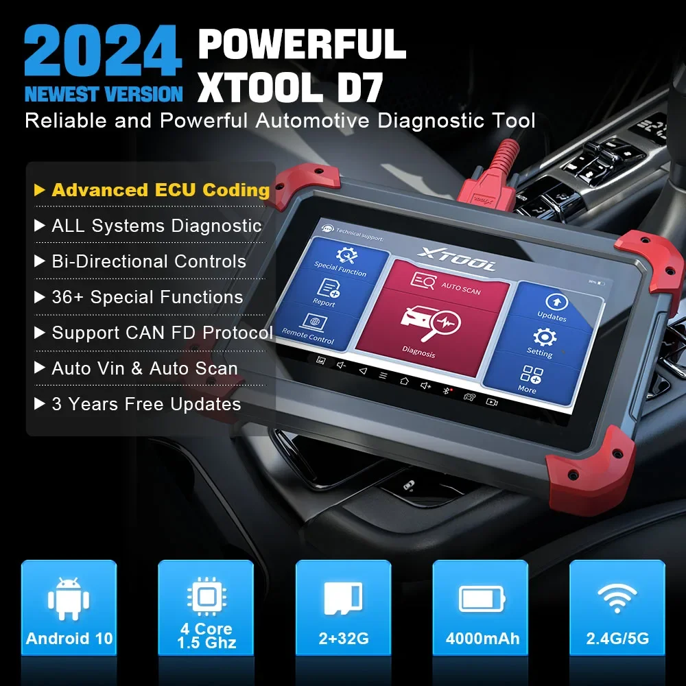 XTOOL D7 Car Diagnostic Tools - Comprehensive & Reliable