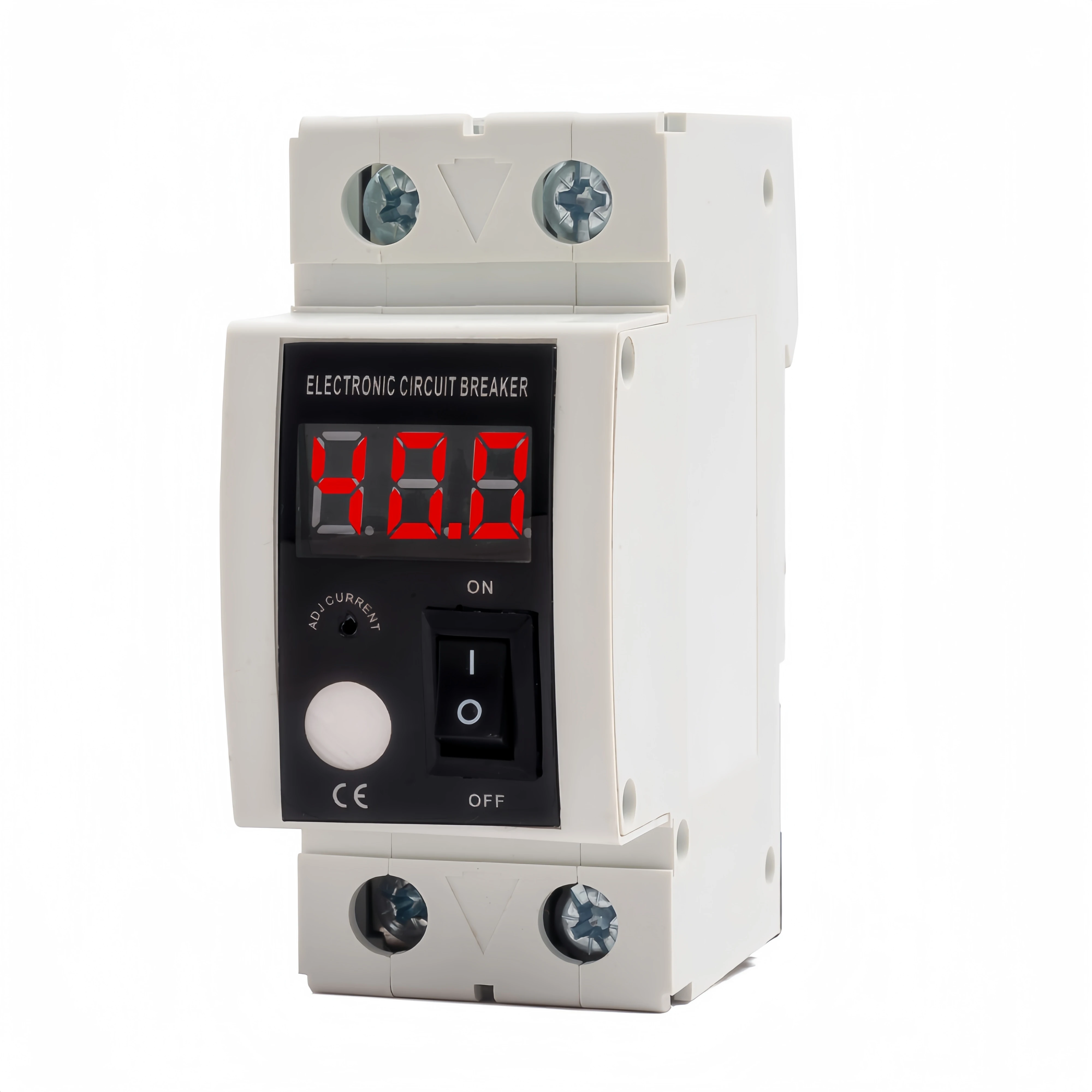 Low Voltage Cutoff Protector 1~63 Amp Current Adjustable AC Disconnect, Smart Circuit Breaker