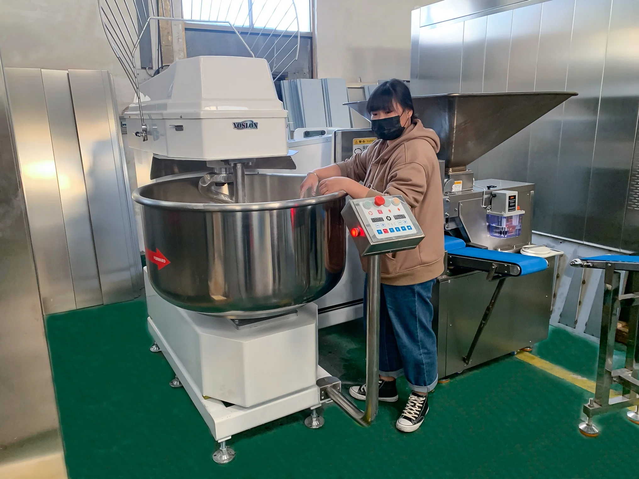 ヨスロン食品工場機械 アマサドーラ パン生地ミキサー機械 キッチン用