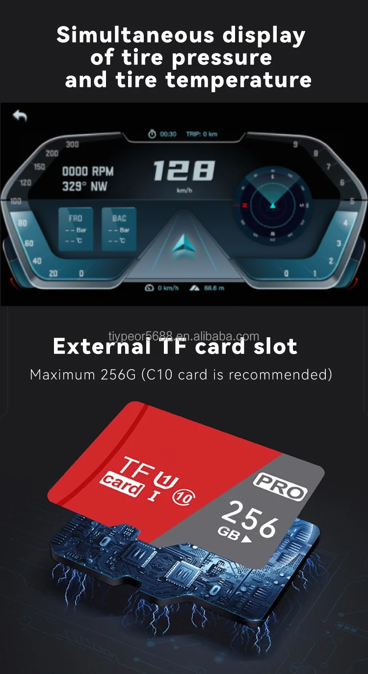 product tiypeor navigation motorcycle waterproof apple carplay display screen portable motorcycle wireless android auto monitor655-5