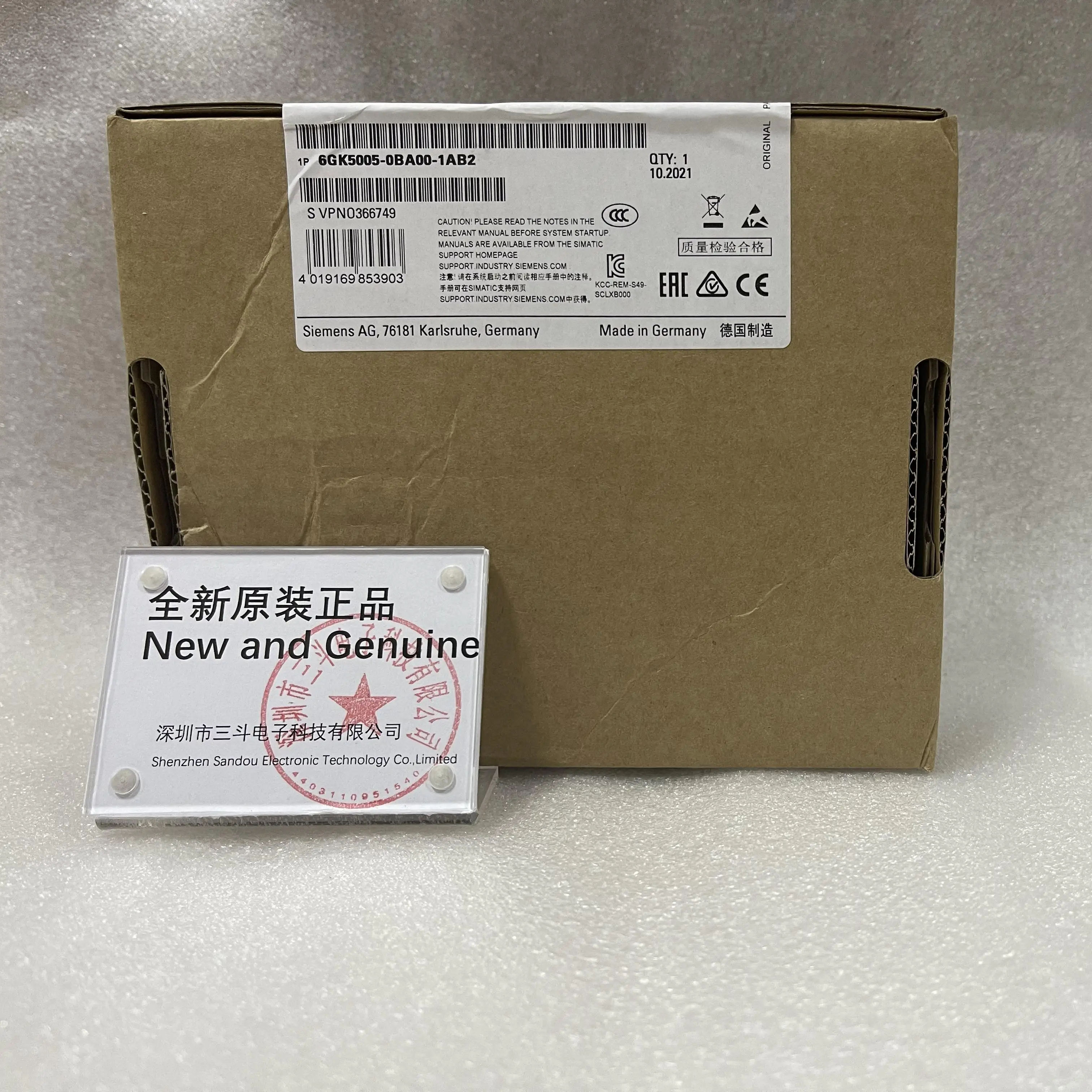 Siemens SCALANCE XB005 Industrial Ethernet Switch 6GK5005-0BA00-1AB2 Siemens SCALANCE XB005 Industrial Ethernet Switch 6GK5005-0BA00-1AB2