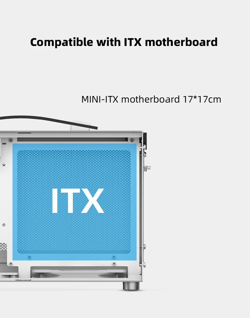 Kinvede S300 Itx Compact Case All Aluminum Suitcase Portable Desktop Computer Empty Chassis Pc
