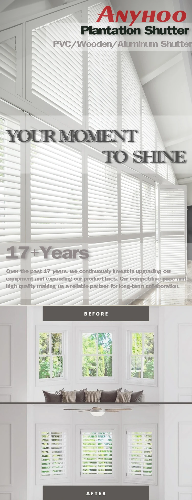 Custom PVC Internal Window Shutters – Durable White Shutters for Modern Homes (5)