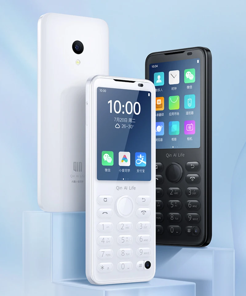 Qin F21 PRO スマートフォン - Android 11, 5MPカメラ, ブラック/ホワイト