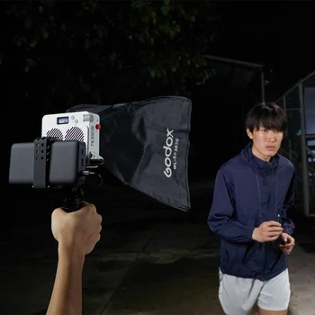 GODOX ML100Bi 100W Two Color Live Streaming Light Outdoor Night Scene Video COB Light Bead Pocket Portable Handheld Light product image