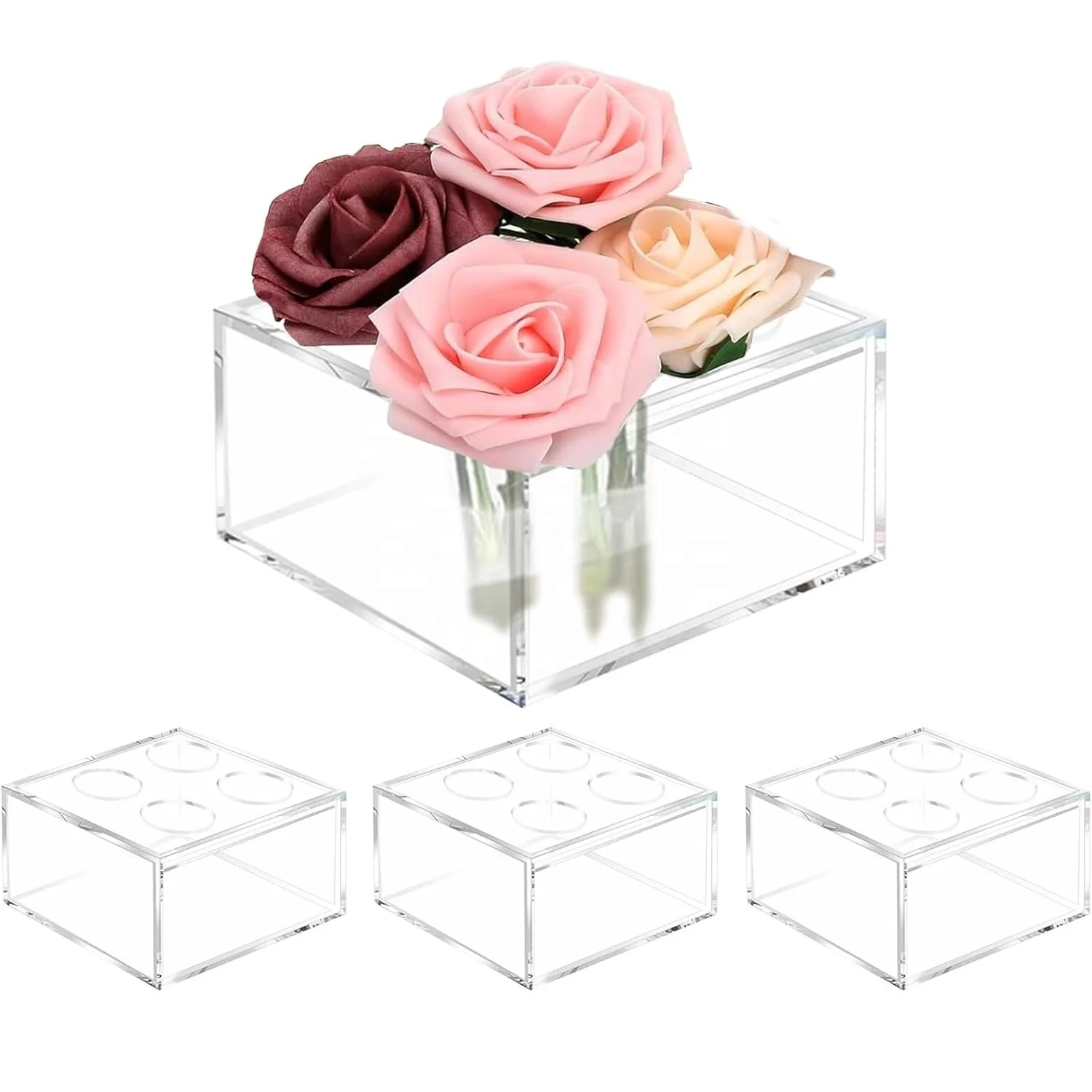 Vase En Cristal, 30 Cm De Haut, Pour Fleurs Et Décoration, Motif Tulipe, Amour Éternel Pour La Vase En Cristal, 30 Cm De Haut, Pour Fleurs Et Décoration, Motif Tulipe, Amour Éternel Pour La