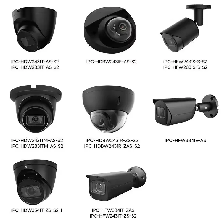 DH Stocks 4/6/8MP Dome Eyeball Bullet Night Vision CCTV Camera IPC-HFW2449S-S-LED IPC-HDW2449T-S-LED IPC-HDBW2441E-S