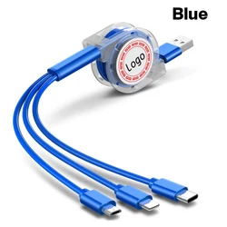 Зарядное устройство для мобильного телефона 3 в 1 usb-кабель для быстрой зарядки