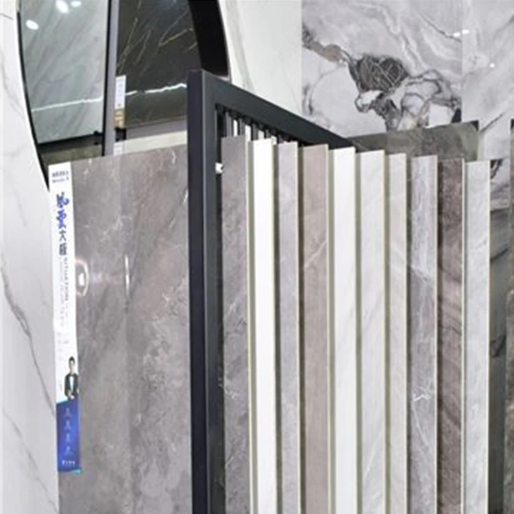 Kainice Customized Stone Sample Showroom Ceramic Marble Push Pull Stand Panel Granite Slab Slider Tile Display Rack
