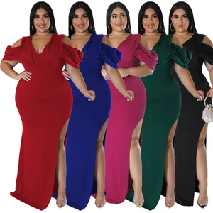 Customize Plus Size Women's A-Line Sustainable Washable Solid Color Knee-Length Cocktail Dress New Arrival