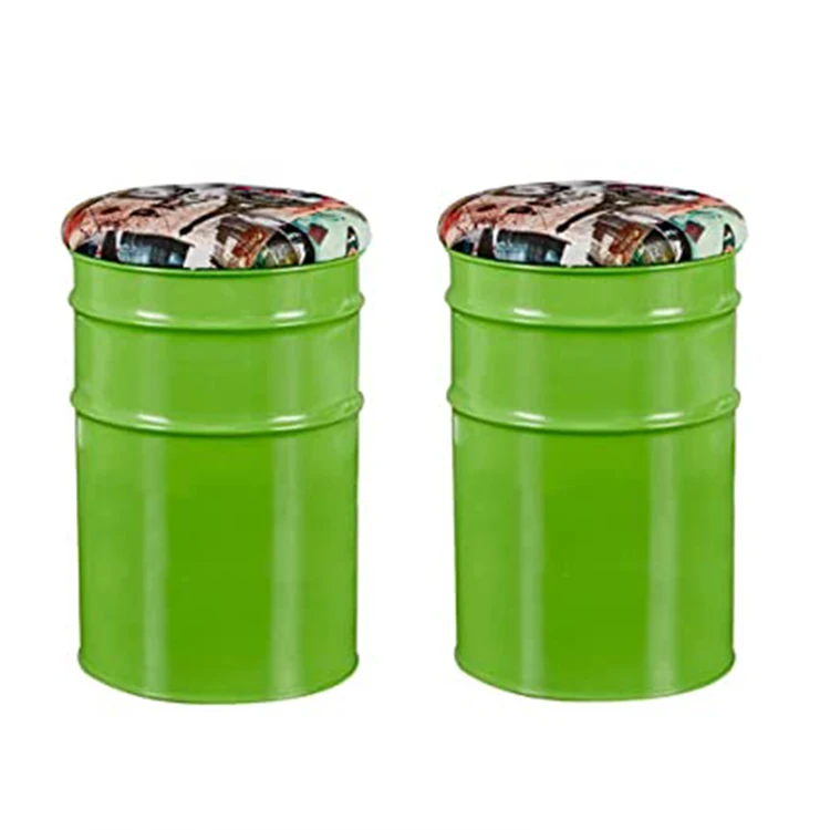 oil drum bar stools