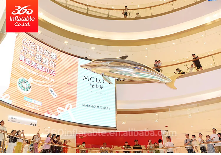 Custom High Quality Remote Control Flight Helium Dolphins Cartoon