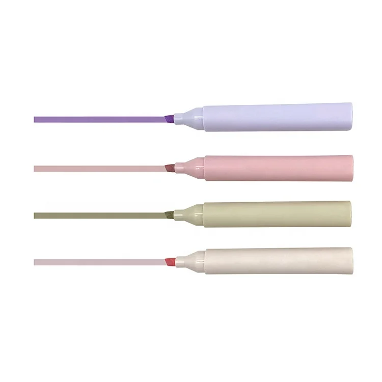 Эстетические хайлайтеры разных цветов приглушенные пастельные токарные наконечники без Библии-маркеры для школьных принадлежностей