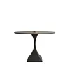 Ordinary pure black slab round table