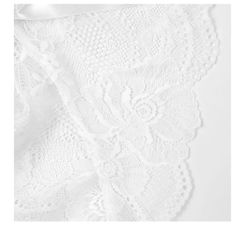 White Beautiful Lace Sexy Design Woman Underwear Sexy Women Underwear 