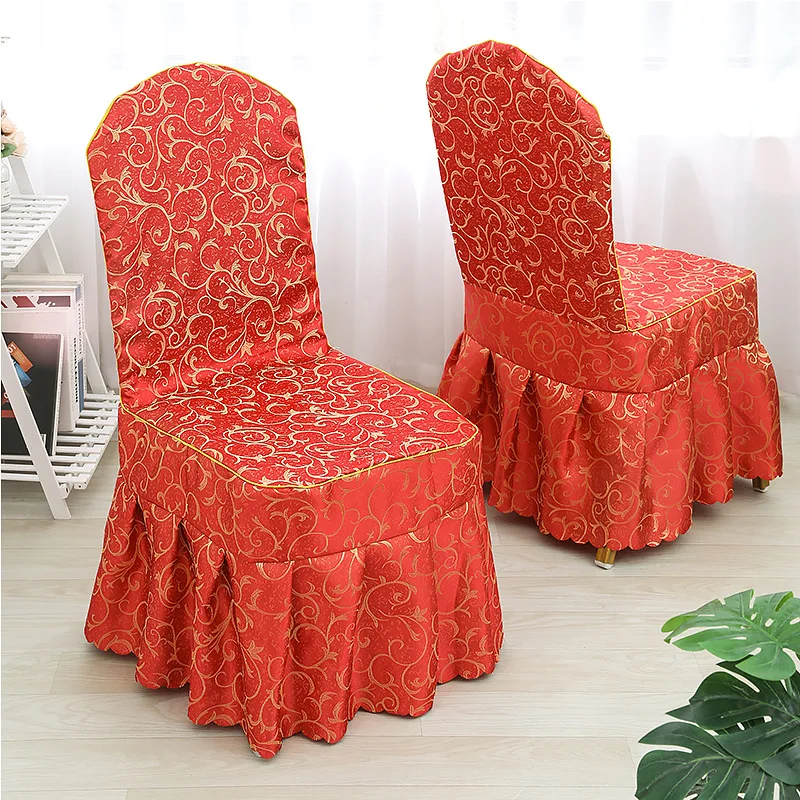 Modern High Quality Floral Striped Chair Cover Dining Room Wedding
