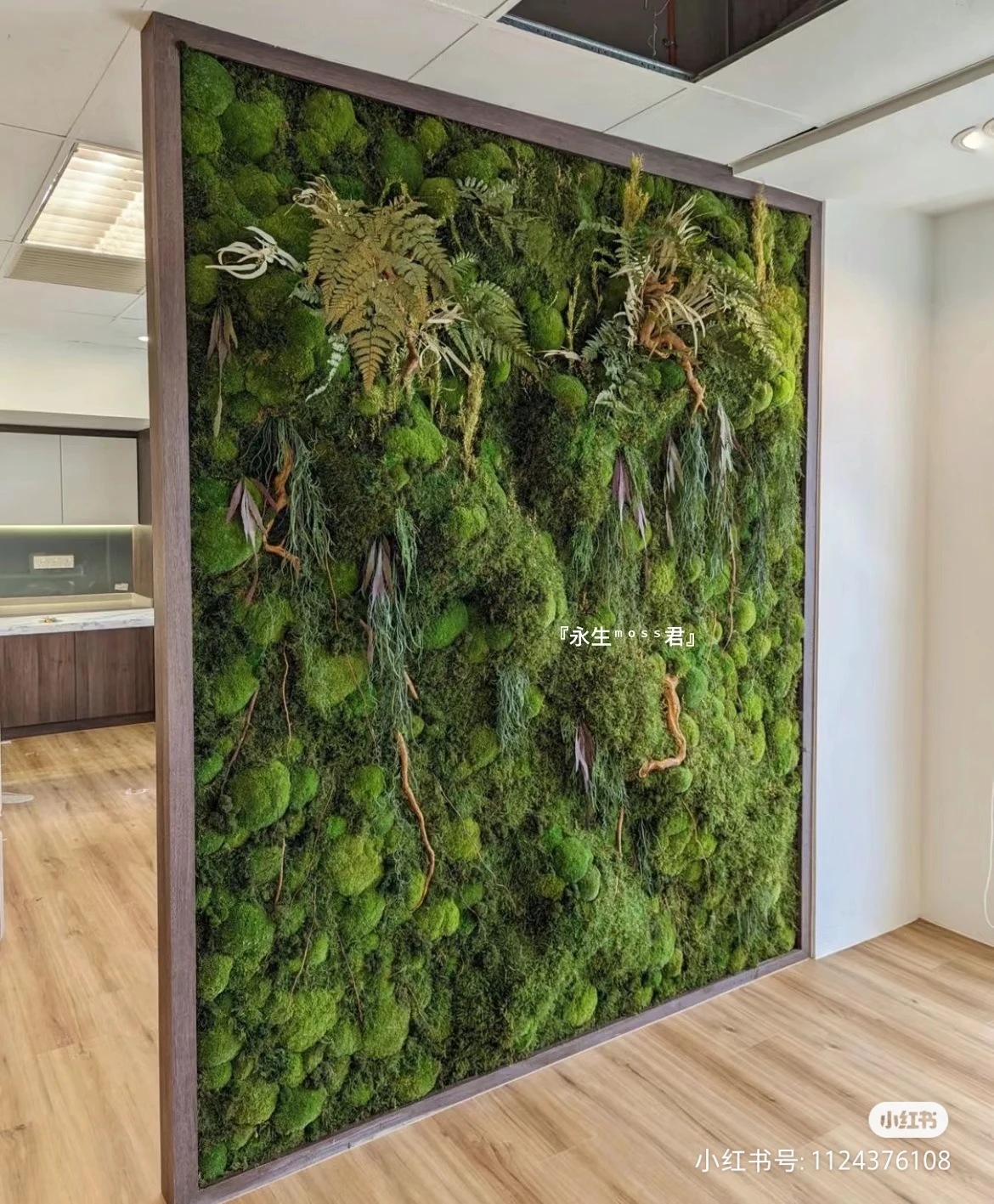 Free Size Customized Artificial Real Preserved Moss Wall Art Moss