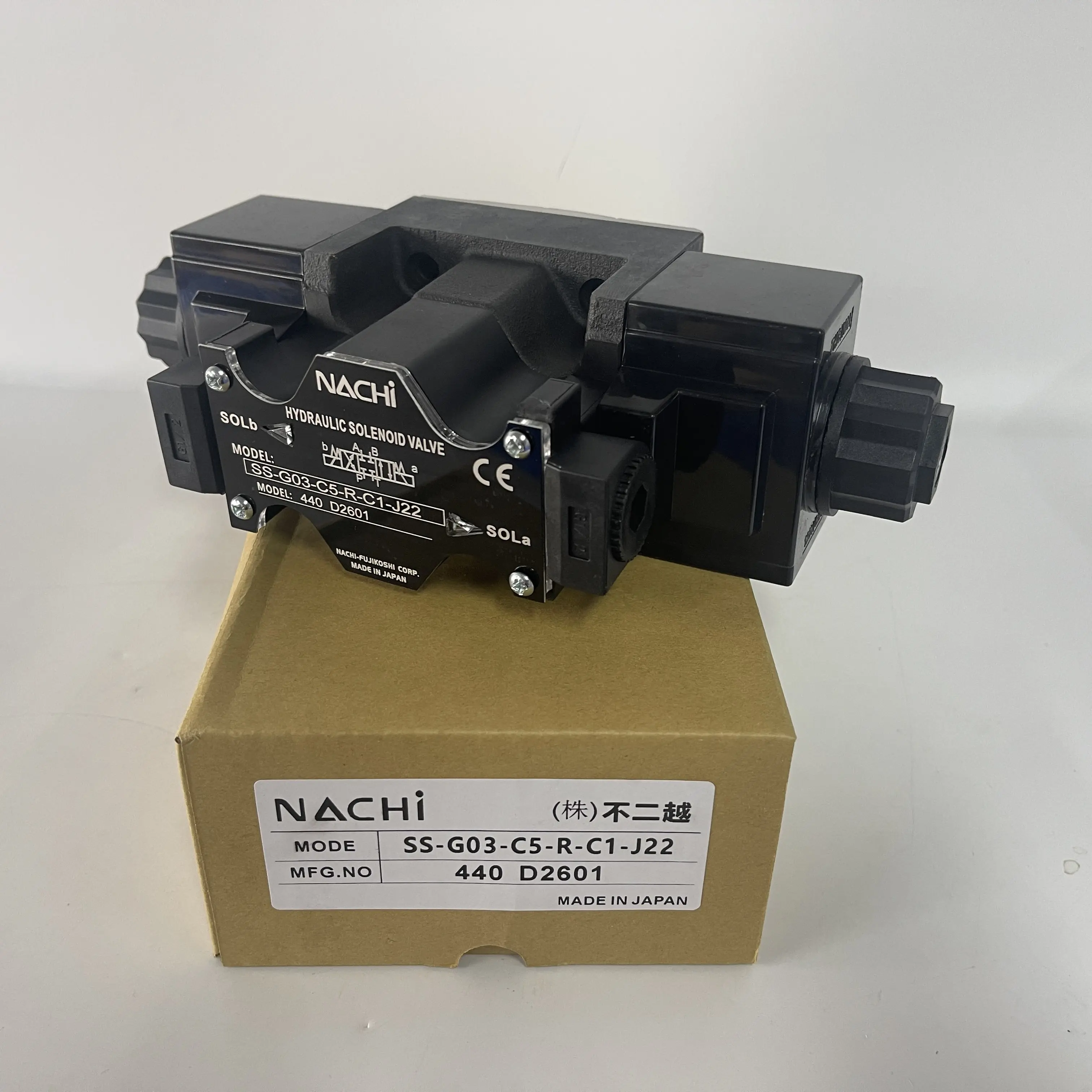 NACHI Hydraulic Solenoid Valve SS-G03-C5-R-C1-J22