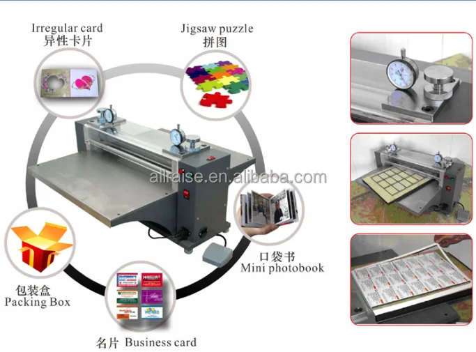 irregular card making machine/business card diecutting