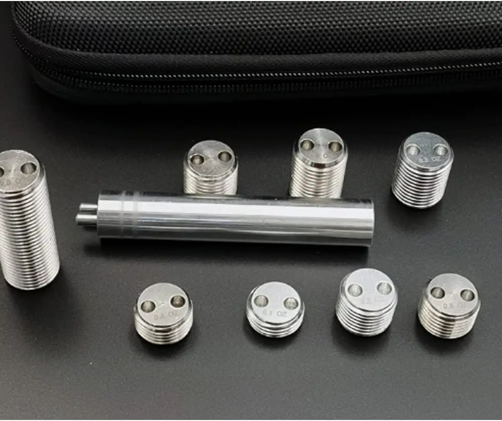 CUEELF 1 Set 8 Pieces Weight Bolts Kit with Detachable Handle for Billiard Pool Cues