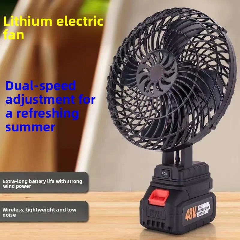Battery Mini Electric Fan, Portable, 21V~48V, Lithium battery - detail 2
