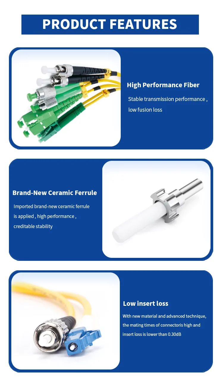 2mm Multifiber Fiber Optic Patch Cord Price Pigtails Lc Lc 100 Mtr (OM4 ...