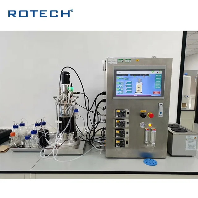 Настольный стеклянный биореактер, биореактер, ферментер, биореактер