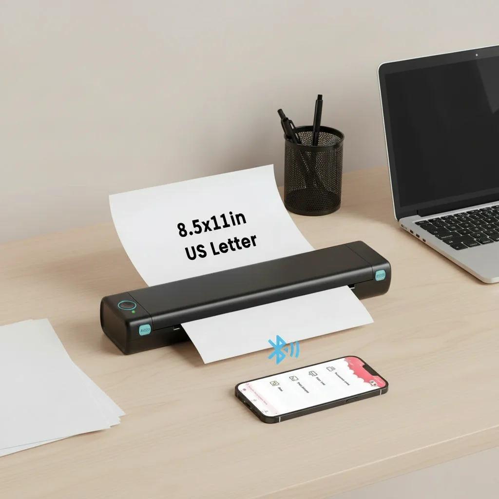 Phomemo M08F A4ポータブルプリンター、モバイル旅行、タトゥー転写 
