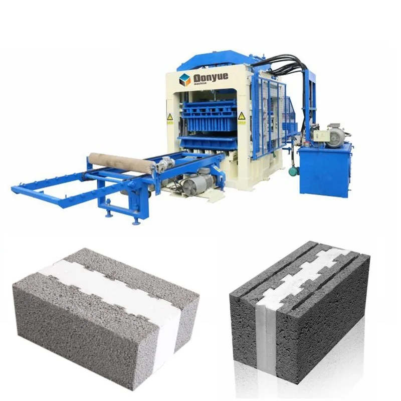 Qt815 Polystyrene Cement Block Making Machine New Condition EPS Concrete Brick Machine Construction Polystyrene Production