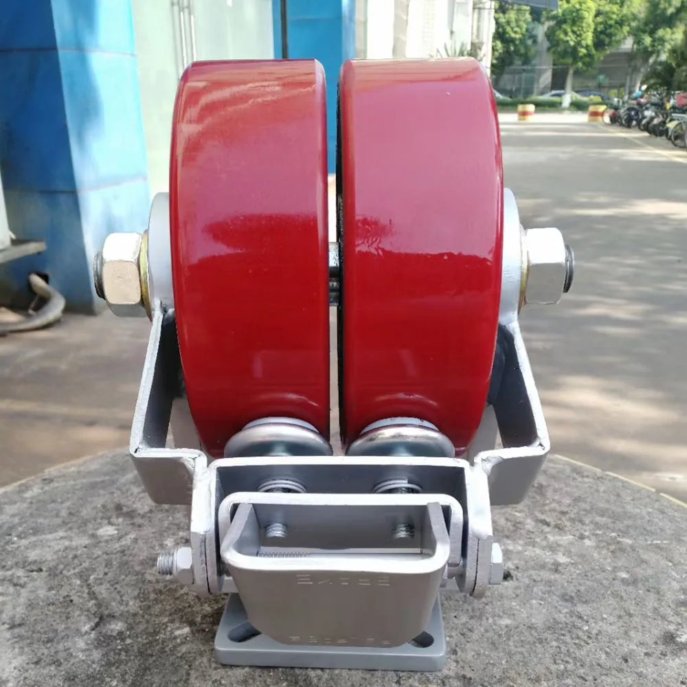 Factory Price 1 to 3 Ton Heavy Duty Pu Twin Wheel 10 Ton Industrial Caster Dual Wheel