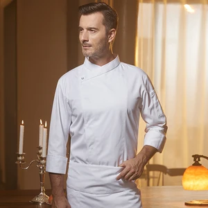 Zhenyao High-End Summer Work Suits for Men Breathable Net Western-Style Chef Uniforms for Restaurant & Bar Staff