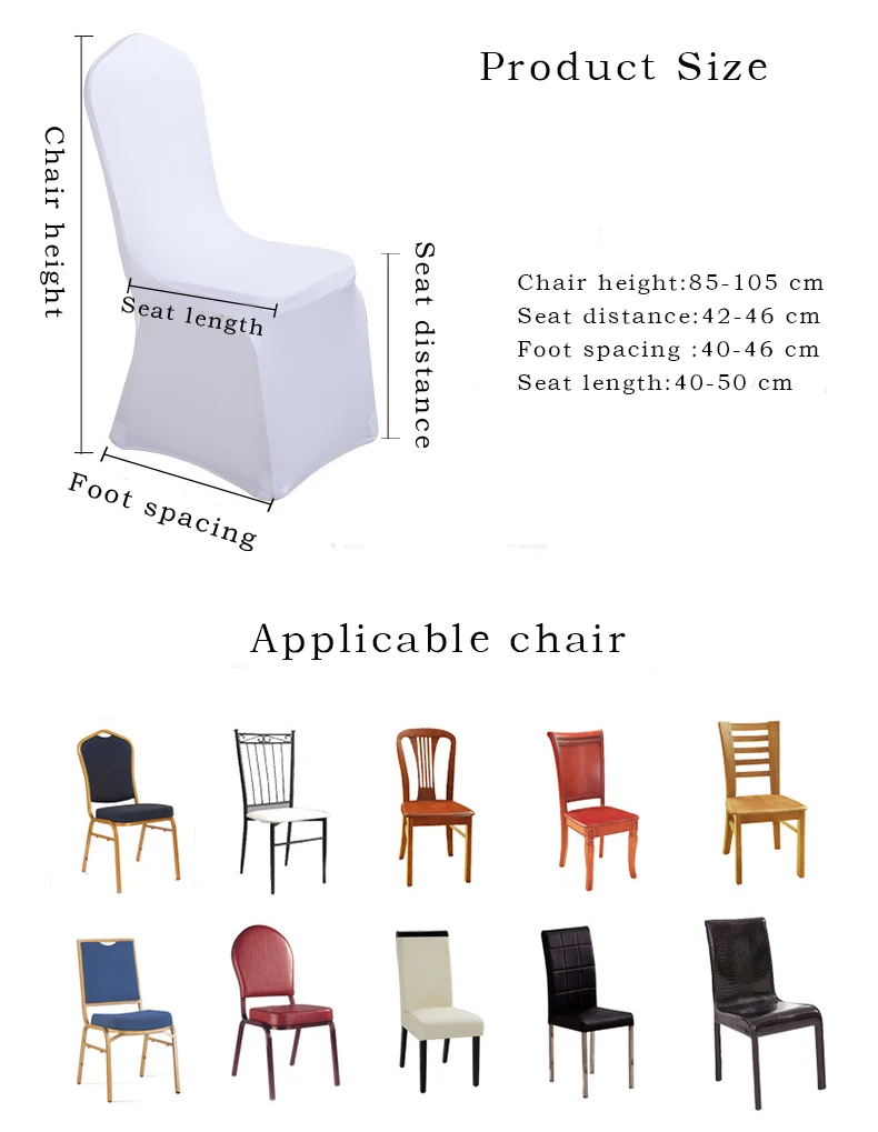 Wholesale Cheap White Solid Polyester Spandex Elastic Party Event