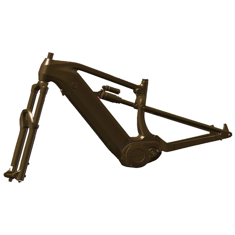 160nm Powerful Ebike Frameset Carbon Fiber Bike Frames Lightweight 1000w Mountain Frame For