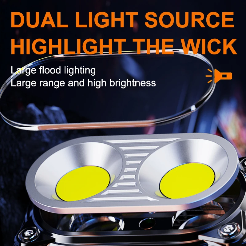 TOACH Portable Pocket Multifunctional Mini Flashlight Led Keychain Light Rechargeable Flashlight with Power Display