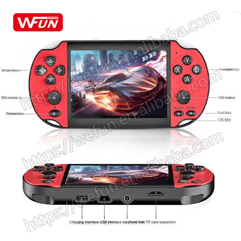 X7s мини ретро портативная игровая консоль Встроенный 8 Гб 3,5 дюймов 128bit портативная игровая консоль для GBA