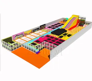 Trampoline Park High Performance Outdoor with Protective Net Plastic(ae)* Unisex Women Men