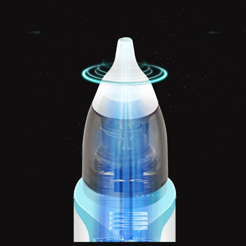 HJS Baby Nasal Aspirator and Ear Wax Suction Vacuum 2 In1 Cleaning Nasal Mucus Supplies Easy to Operate Baby Products