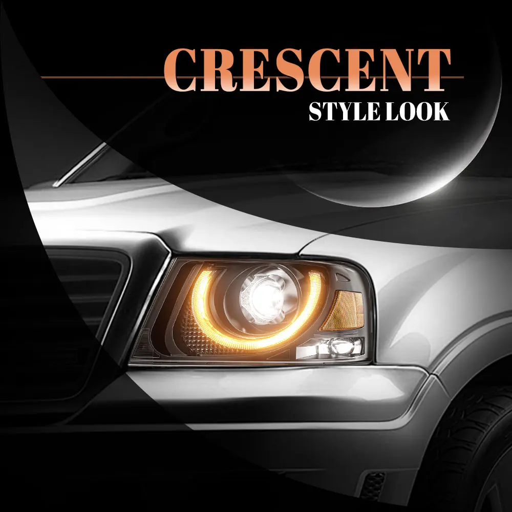 D0T Led Projector Headlights for 2004-2008 Ford F150 Accessories Led Lights for Ford F 150 Raptor 06-08 Lincoln Mark LT Parts