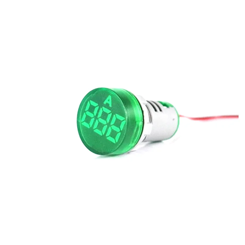 Светильники по хорошей цене, 22 мм, круглый светодиодный индикатор, микро-пластиковый прочный экран, амперметр переменного тока 0-100 А