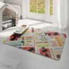 Double-sided leather pet mat - Cats at home