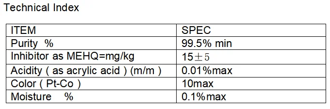 2EHA (2-этилгексилакрилат) 99.5% мин Cas №