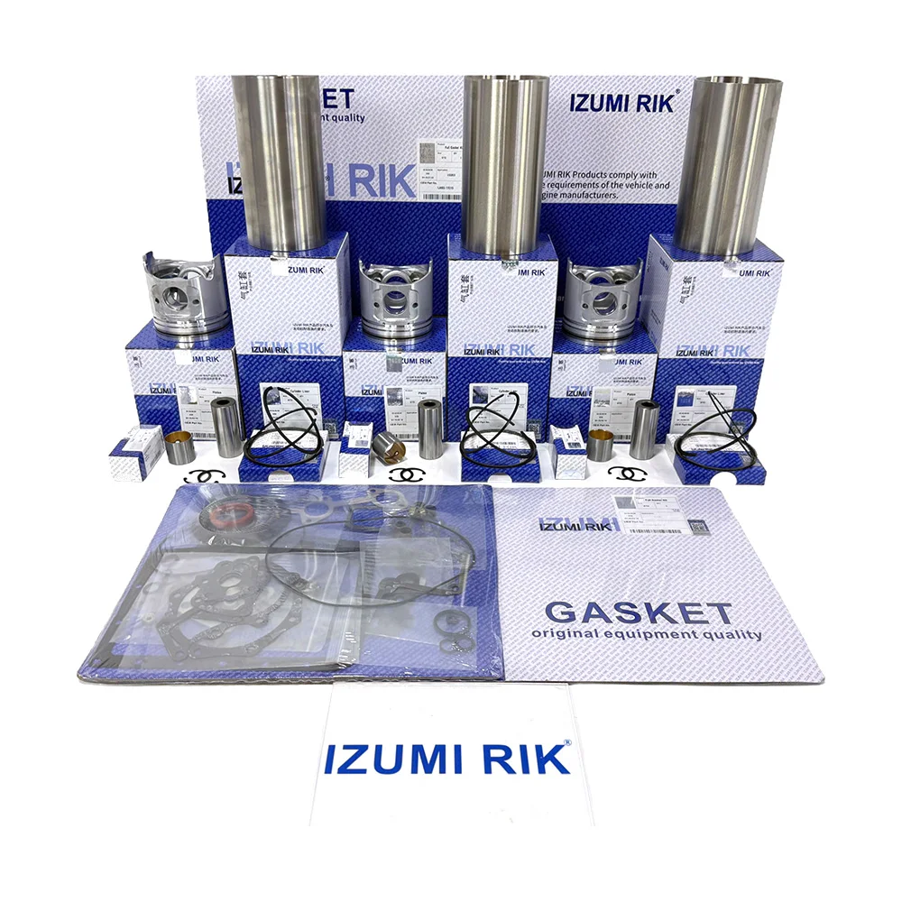 IZUMI RIK 3TNE78, 3TNE78A, 3TNE80, 3TNE82, 3TNE82A Тығыздағыштары бар күрделі жөндеу жинағы Yanmar үшін